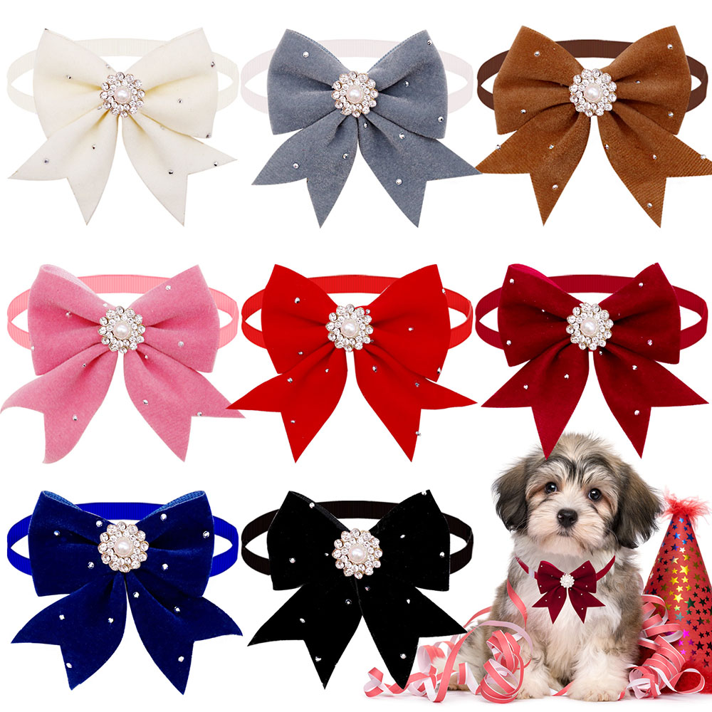 Pet Supplies In Bulk - 8PCS Hund Kragen Floral Band Diamant