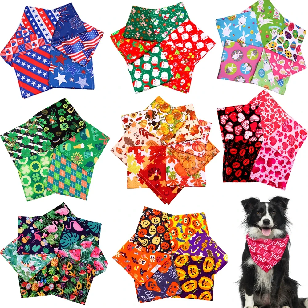 Pet Supplies In Bulk - 60 Stück Hunde-Bandanas, Großhandel, Frühling, Sommer,